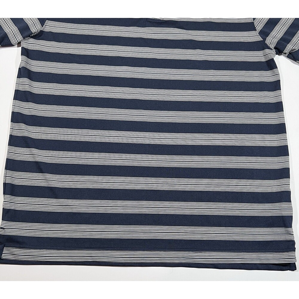 New York Yankees True Fan Genuine Merchandise Striped Polo Shirt Men's Large - Picture 2 of 10